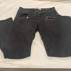 Jolt Black zippered skinny jeans